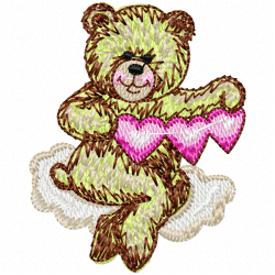Teddy Embroidery Design 5
